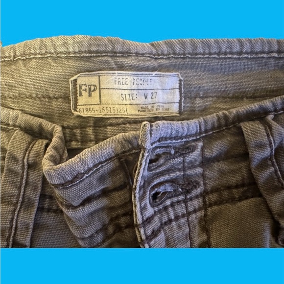 Stylish Free People Cargo Pants in Dark Gray - Picture 5 of 5